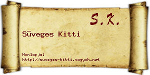 Süveges Kitti névjegykártya